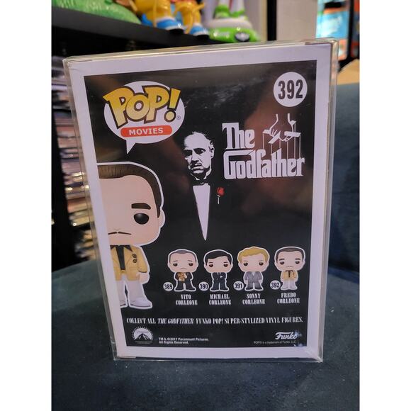 2017 Funko Pop Movies The Godfather Fredo Corleone #392 Vaulted & Protected - Picture 3 of 6